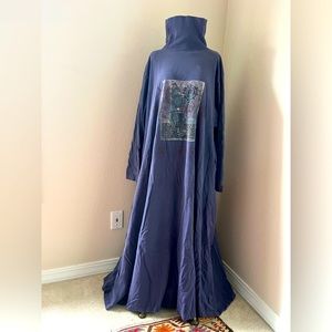 Blue Fish purple turtleneck gown